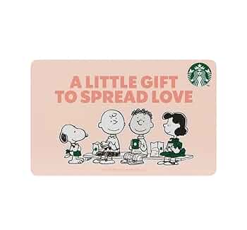 Amazon | Starbucks スタバ スターバックス カード PEANUTS LOVE